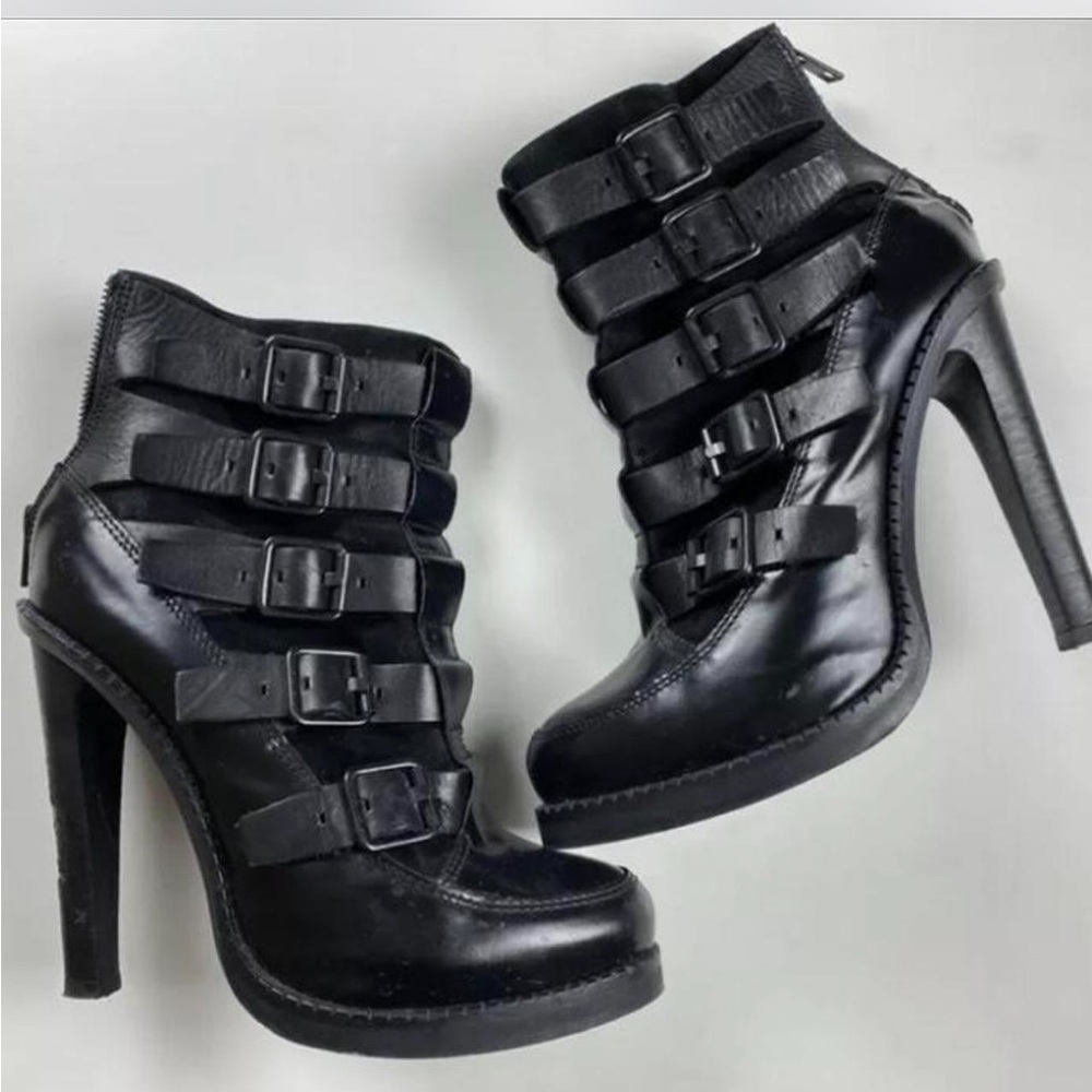 All Saints Buckle Boots Size 41 (Fits smaller)